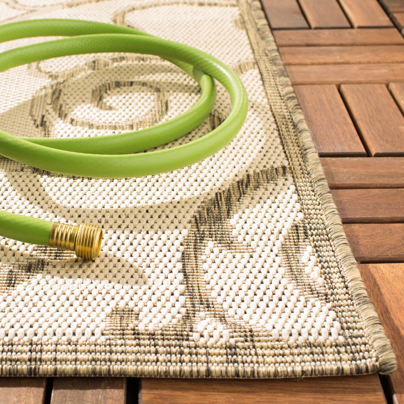 Tapis d'intérieur / extérieur Davonia, Rond 6 pi 7 po