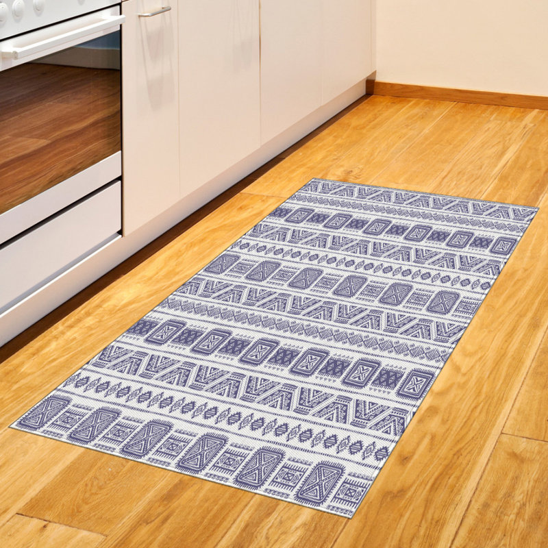 Tribal High Density Long Fiber Poly Threads Decorative Area Rug Carpet, Rectangle 4' x 5'8"