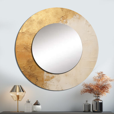 Miroir rond abstrait abstrait à formes abstraites_MTMIR122984