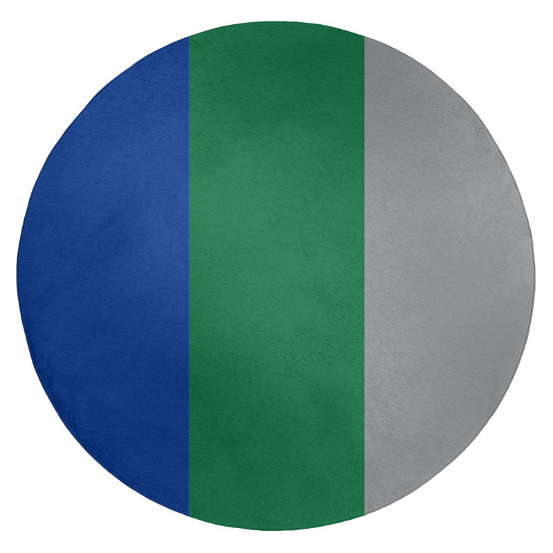 Chenille Indoor Rug, Round 5'