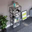 Sylvie 4 Tier Industrial Style Bookcase Living Room Shelving Unit With Metal Frame-1615040542-1666105140