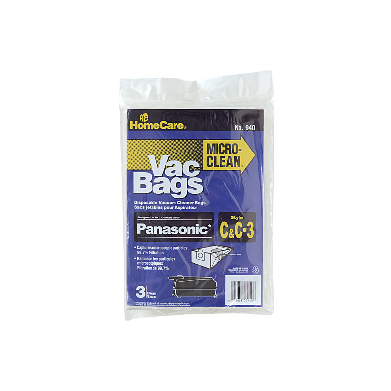 Sac de nettoyage à réfrigérateur micro-nettoyer® filterz panasonic c &-3 pots