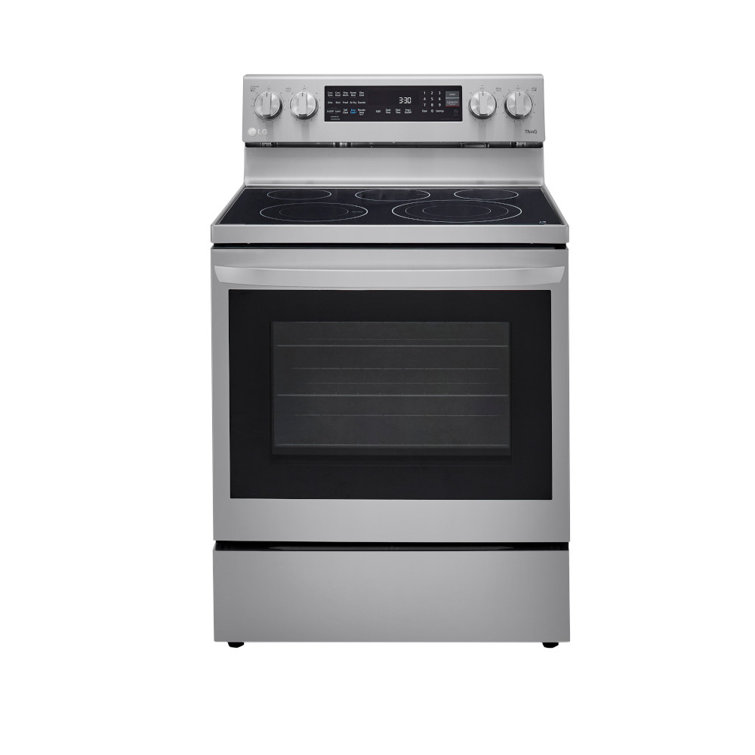 LG InstaView 30 in. 5.8 cu. ft. Smart Air Fry Convection Oven Freestanding  Gas Range with 5 Sealed Burners & Griddle - Stainless Steel