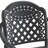 5-Piece Set Of Cast Aluminum Patio Furniture With Black Frame And Seat Cushions