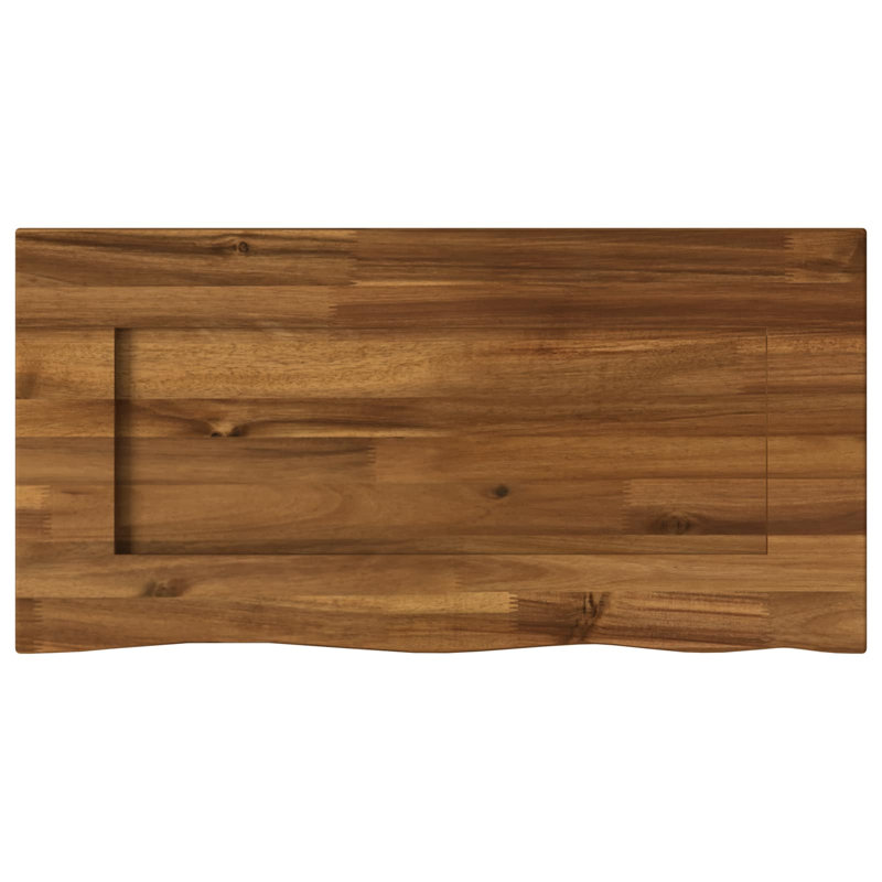 Solid Wood Table Top, 3.5cm H x 40cm W x 20cm D, Natural