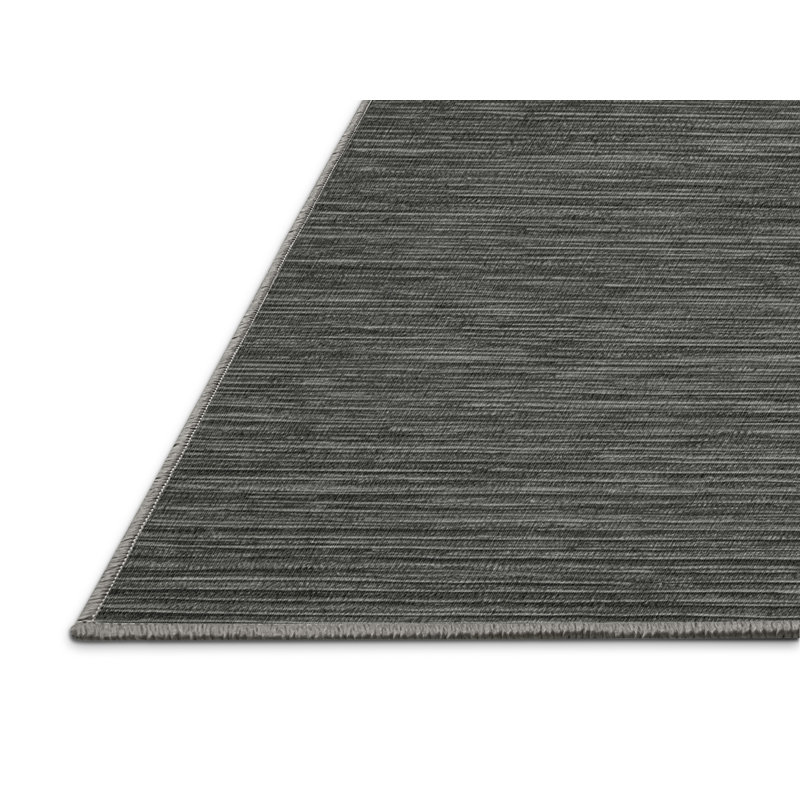 Machine Washable Solid Brown Area Rug, Round 3'