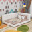Full Size Upholstered Platform Bed With USB-902440504-902440505