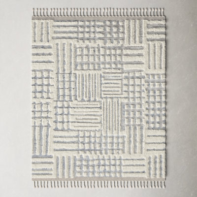 Benjamin Handmade Ivory/Sky Rug