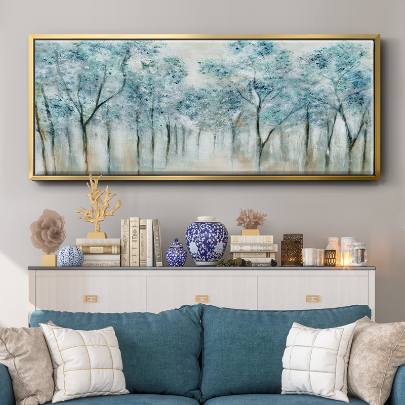 Spring Blue- Framed Canvas