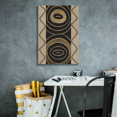 "Epic Graffiti" Tribal Linkage 1 "par Alonzo Saunders, art mural sur toile, 18 po x 26 po