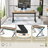 Cheryel 60" Modern Wood and Metal Computer Desk, Oak-1071070458-1043580126