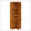Armoire de rangement d'angle de 72 po avec 8 portes Cabinets 4 niveaux | Ferme | Noyer brun-343535630