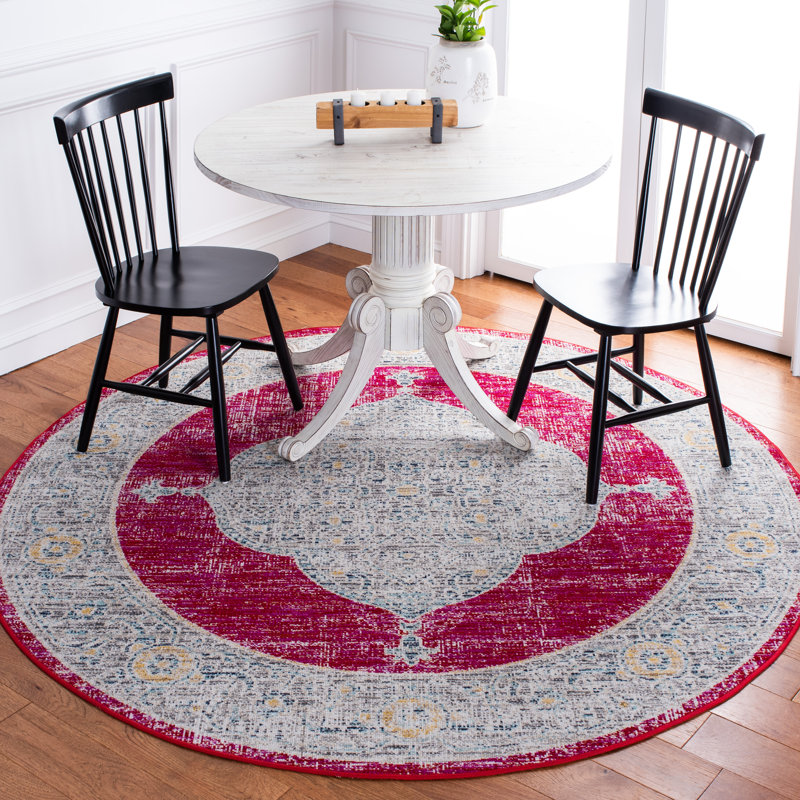 Tapis intérieur / extérieur Griffeth Performance Southwestern, Rond 6 pi 7 po