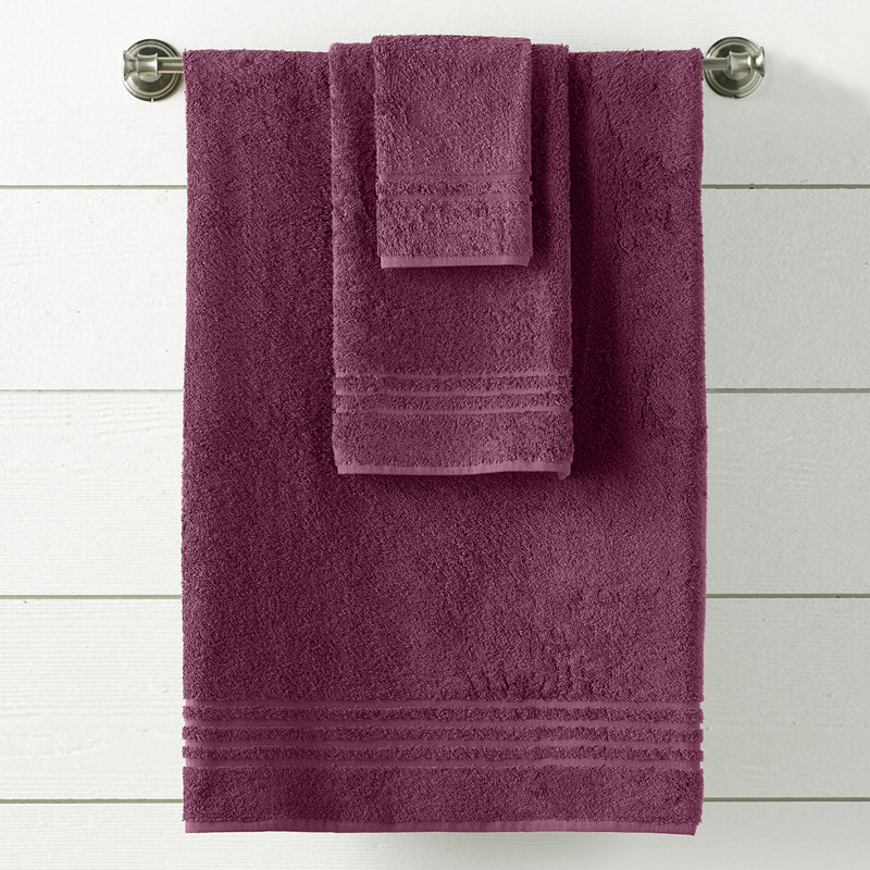 Wardour 100% Cotton Midweight Jacquard Mulit-Size Set, Plum