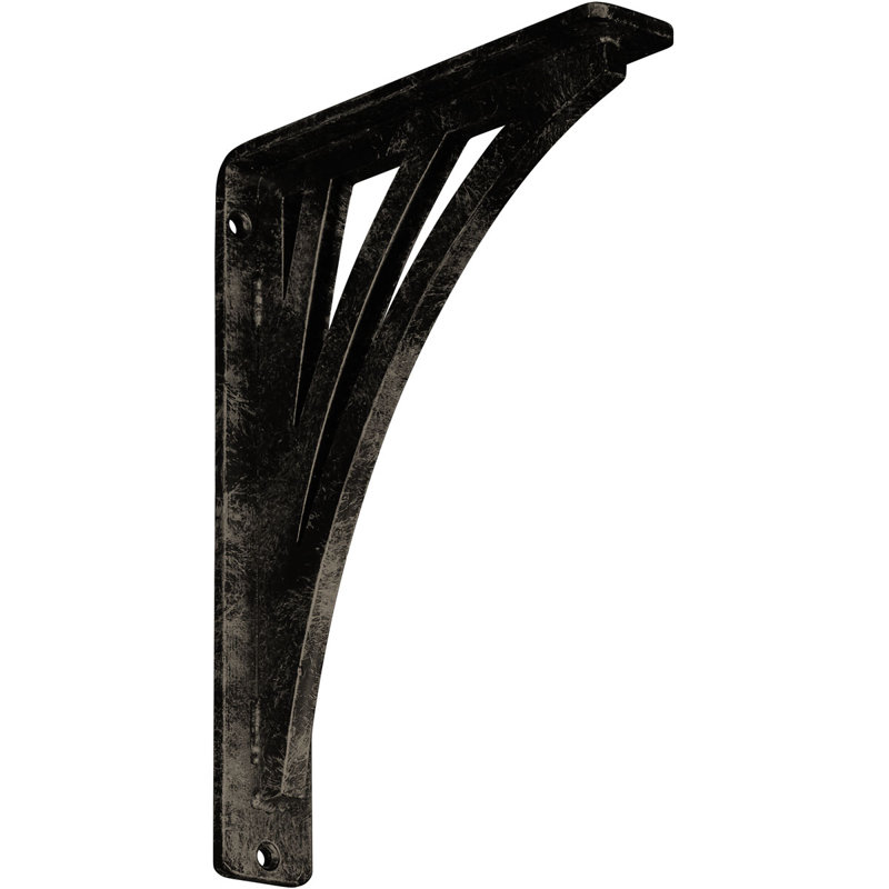Support en fer forgé Nevio, Or pâle antique, H 10 po x l 1,5 po x P 7,5 po