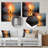 Abstract Impressionistic Silhouette Woman - Abstract Metal Wall Art Print-1608235508