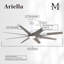 Ariella - Ventilateur de plafond à huit pales - DEL intégrée-103363403-103363392