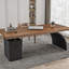 Bureau d'ordinateur en fer massif avec tiroirs Ironwork-1244795915