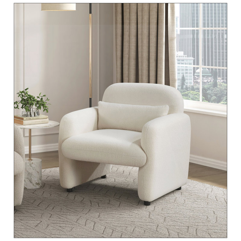 Chaise d'appoint moderne pour le salon, Beige