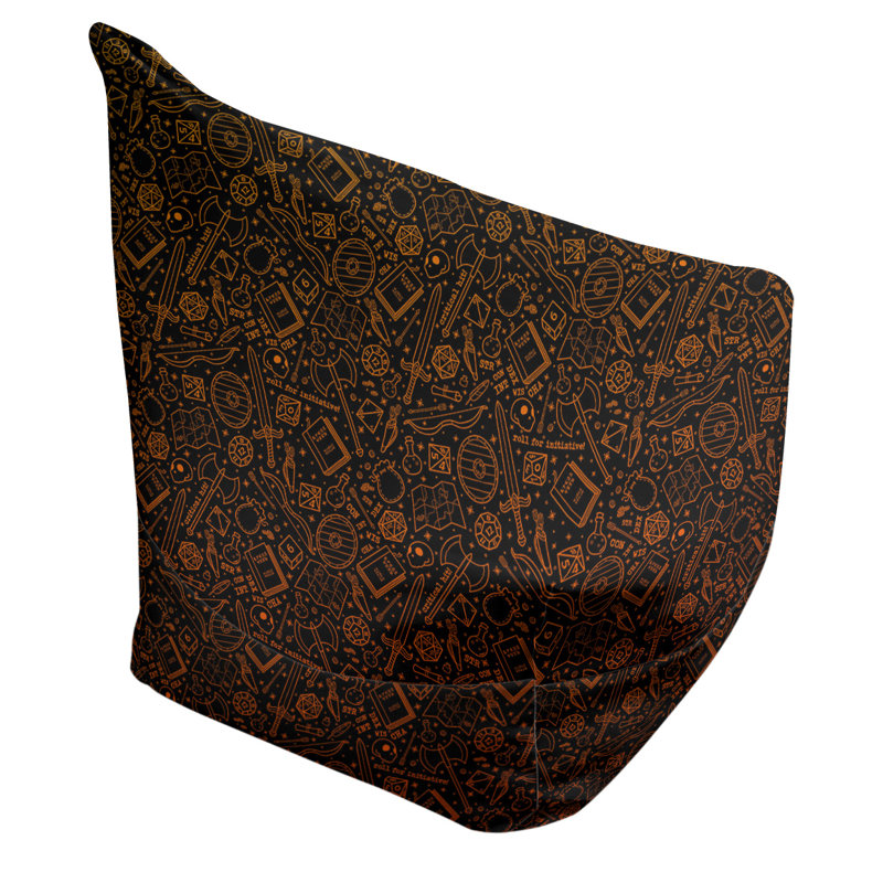 Sac de pois Leffel, Pas de bourre, Dégradé noir / feu, H 120 po x L 2 po x P 60 po