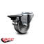 Roulettes semi-pivotantes en acier