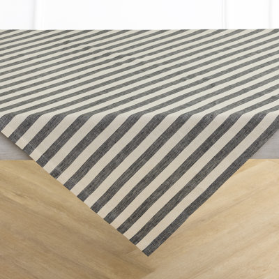 Sorrento Stripe - 100% Pure Linen Table Throw