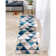 Rivka Modern Blue/Grey/Cream Geometric Rug