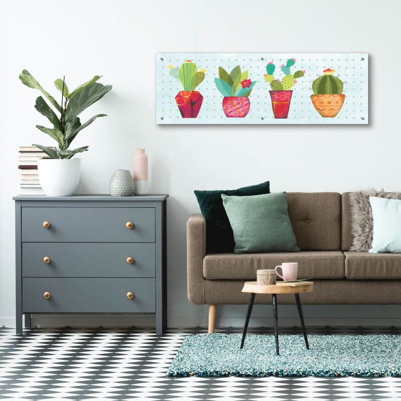 «Southwest Cactus V» par Courtney Prahl, H 16 po x l 48 po