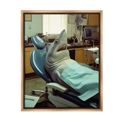 "Shark At Dentist" par RB sur toile