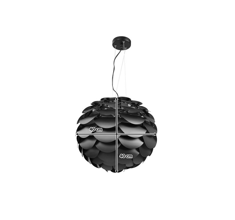 1 - Light Pendant, Black