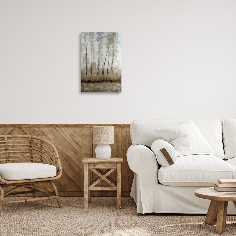 Art mural sur toile Woodland Shimmering Light, design par Tim Ottoole, H 24 po x l 16 po