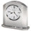 Lincoln Modern & Contemporary Tabletop Clock, Solid Aluminum Arched Frame, Roman Numeral Dial, Quartz Alarm Movement