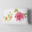 Fleurs roses et orange - Coussin décoratif à imprimé floral