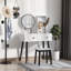 Ensemble coiffeuse avec tabouret Daphie