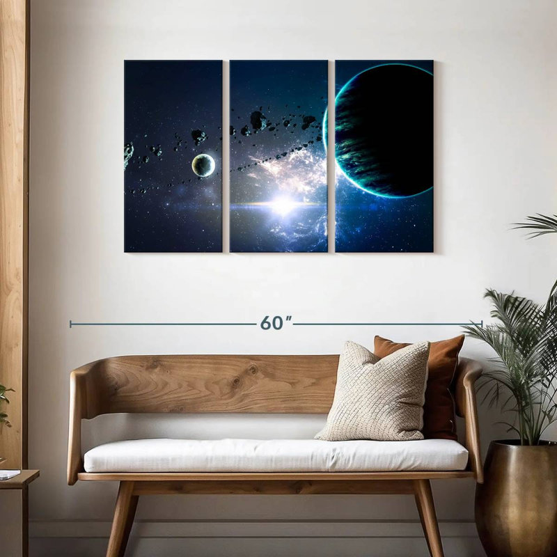 Oberle Planets And Nebula, 28" H x 45" W
