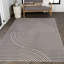 Tapis intérieur / extérieur gris foncé / crème Donatienne Curve-40446933