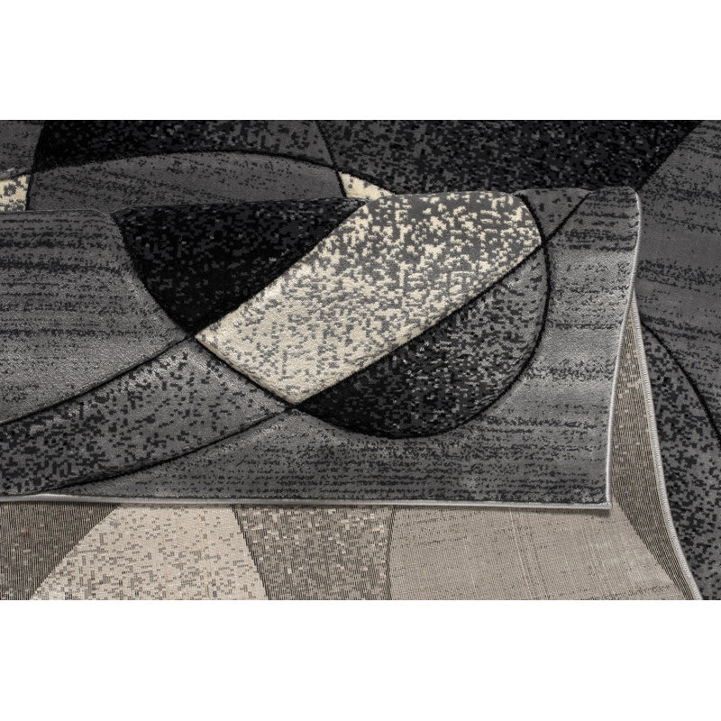 Nekizia Abstract Indoor Rug, Round 7'11"