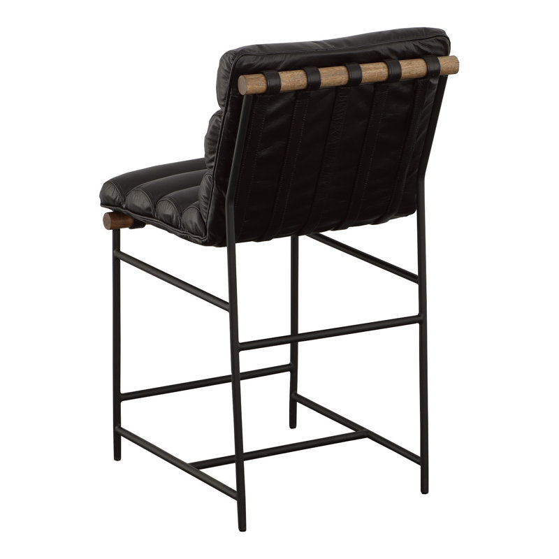 Luca Stool, Black, Bar Stool (30" Seat Height)