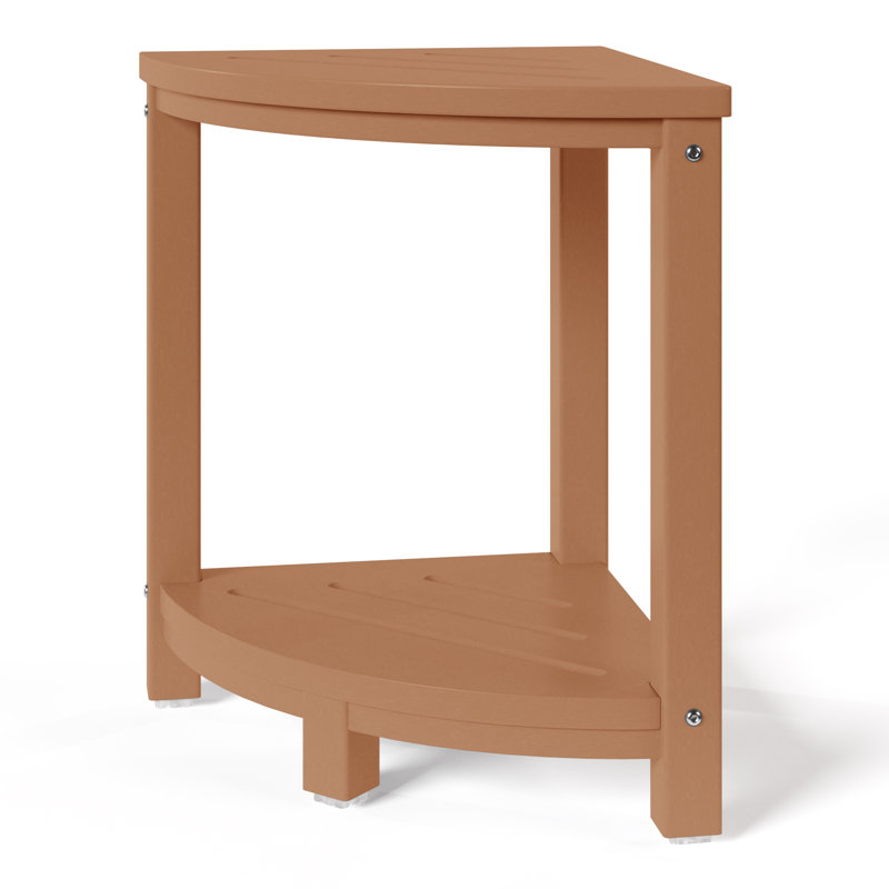 Banc de douche en poly, Teck