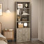 Bibliothèque haute, 6 tablettes en bois-347003765
