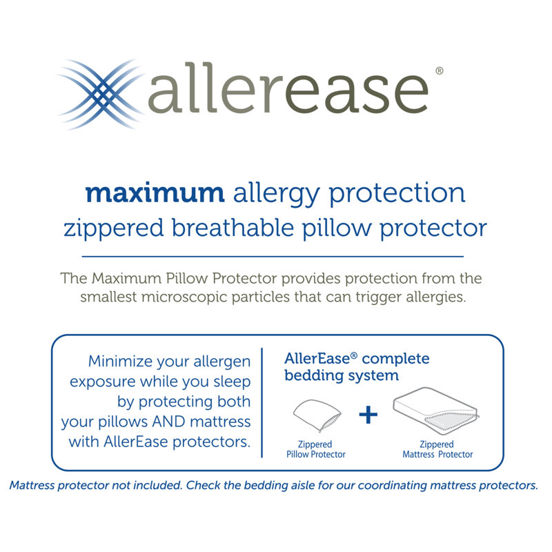 King White Hypoallergenic Cotton Polyester Pillow Protector