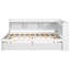 Lit en L Cerise avec station de chargement, tiroirs et structure en bois-95993822