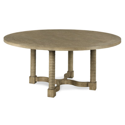 Teton Oak Round Solid Wood Dining Table