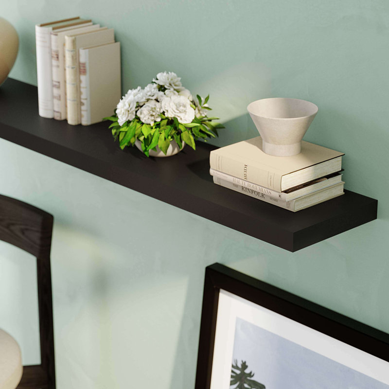Floating Shelf for Wall with Hidden Brackets, Book Shelf Wall Mount, Long Wall Shelf, Floating Bookshelves for Wall, Shelf for Kitchen, Bedroom Shelf, Book Shelf for Living Room, Hanging Book Shelves for Wall, Pantry Shelves Wall Mounted