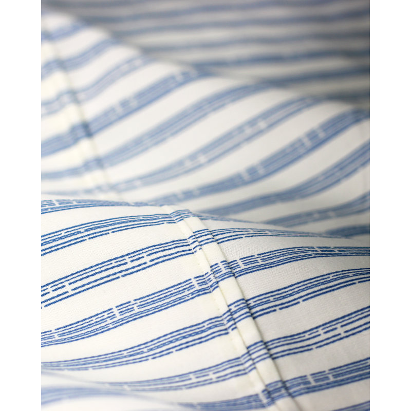 Cobbett 400 Thread Count Striped 100% Cotton Sheet Set, Twin, Navy