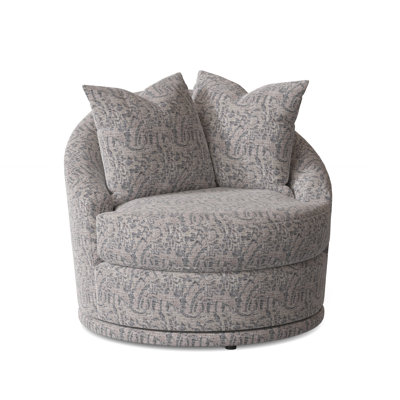 Alanna Upholstered Swivel Barrel Chair