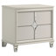Emmagrace 2-drawer Nightstand Bedside Table Pearl White