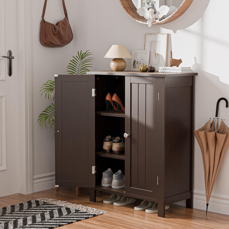 Brandice Freestanding Bathroom Cabinet, Brown