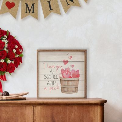 I Love You A Bushel And A Peck Hearts - blanc délavé