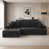 Black +Left Chaise